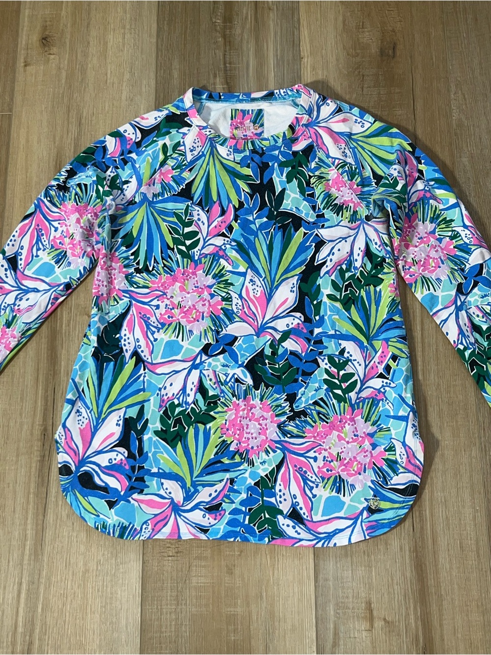 Lilly Pulitzer Women’s Luxletic Blythe Floral Pullover Size Medium - Picture 3 of 7